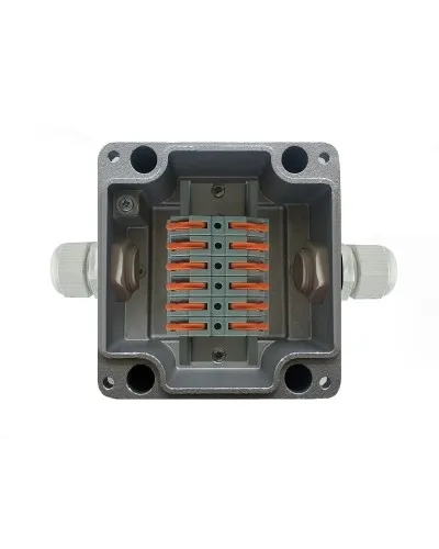 МКС Мороз, 2В, с клеммниками REXANT, IP66/IP68. Коробка коммутационная металлическая. Магнито-Контакт в Благовещенске