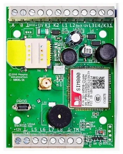 S800-2GSM-B Нано 8 (плата). Устройство оконечное объектовое приемно-контрольное c GSM коммуникатором. Проксима в Благовещенске