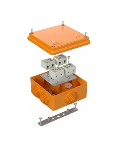 Коробка огнестойкая 100х100х50 для о/п (40-0300-FR6.0-8). Коробка огнестойкая для открытой установки. Промрукав в Благовещенске