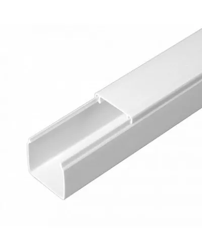 Короб 25х25 (Промрукав) (PR.0625251). Кабель-канал с двойным замком белый 25х25. Промрукав в Благовещенске