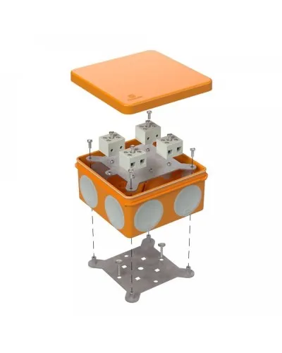 Коробка огнестойкая 100х100х50 (60-0300-FR2.5-8). Коробка огнестойкая для открытой установки. Промрукав в Благовещенске