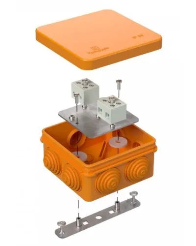 Коробка огнестойкая 40-0210-FR6.0-4 Е15-Е120 80х80х40. Коробка огнестойкая для открытой установки. Промрукав в Благовещенске